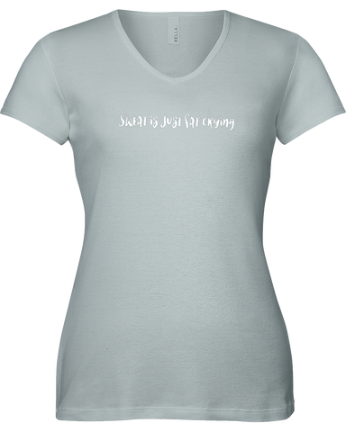 Sweat is just fat crying V-neck Tshirt