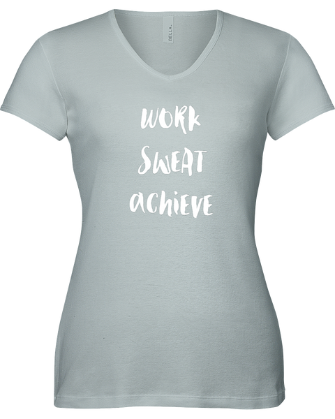 Work Sweat Achieve V-neck Tshirt