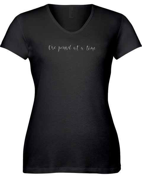 One pound at a time V-neck Tshirt