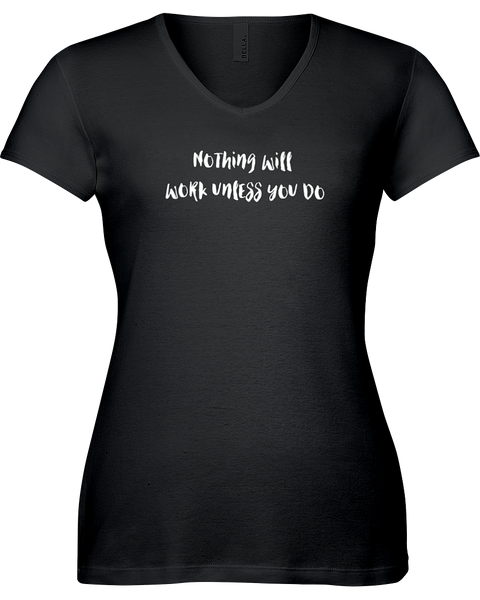 Nothing will work unless you do V-neck Tshirt