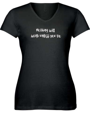 Nothing will work unless you do V-neck Tshirt