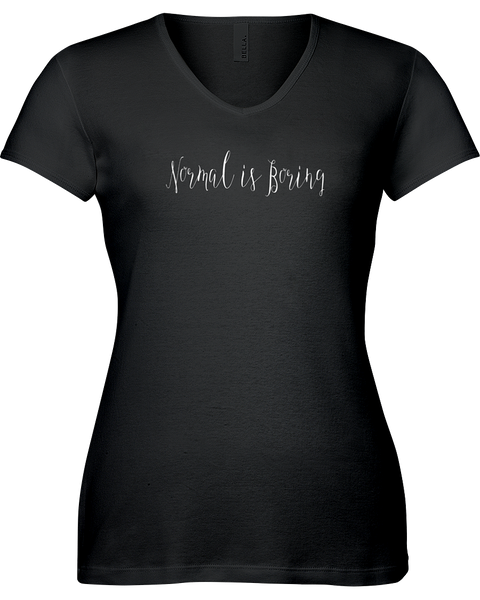 Normal is boring V-neck Tshirt