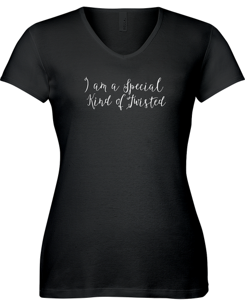 I am a special kind of twisted V-neck Tshirt