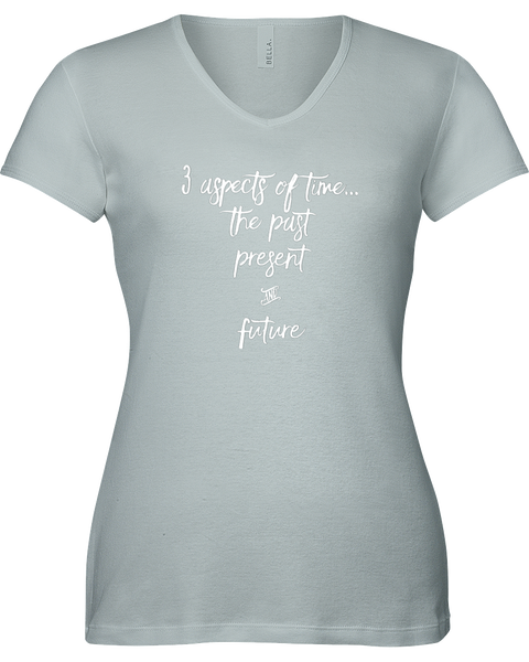 3 aspects of time...the Past, Present & Future V-neck Tshirt