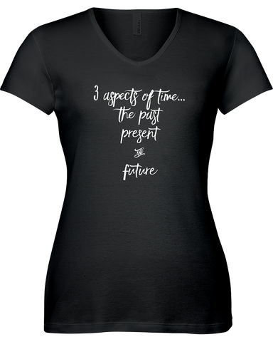 3 aspects of time...the Past, Present & Future V-neck Tshirt