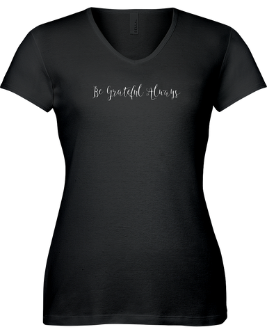 Be grateful always V-neck Tshirt