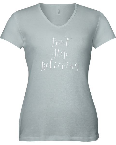 Don't Stop Believing V-neck Tshirt