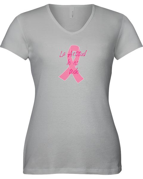 La Actitud  lo es  todo Breast Cancer Awareness Tee