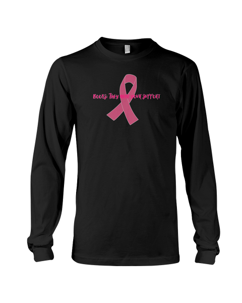 "Boobs: They Need Your Support" Breast Cancer Tee
